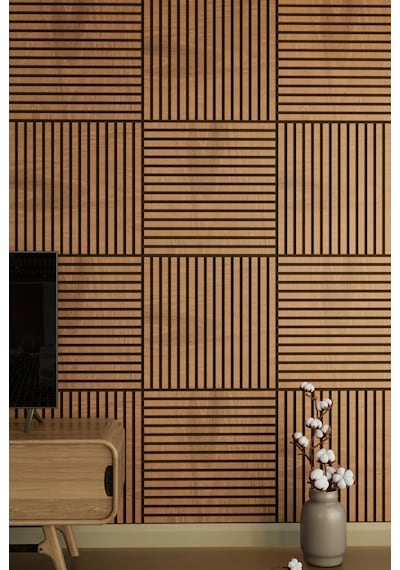 Winflex Mini Eko Akustik Ahşap Panel Safir Meşe - 60x60cm