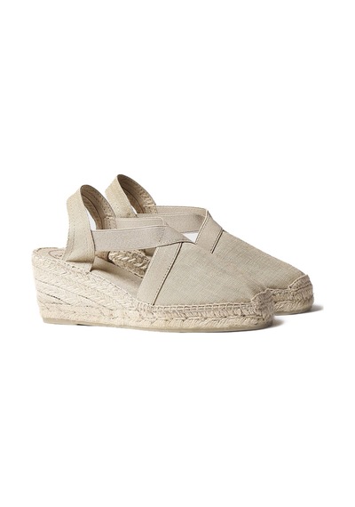 Sandalet Kadın Ter Toni Pons Elastic Linen Stone Pedra Taş