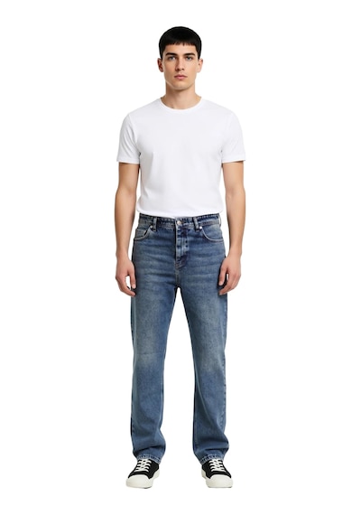 Ersefa Erkek Geniş Paça Kot Pantolon Cool & Comfort Fonksiyonel Dayanıkl Mavi