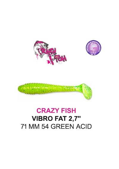 Crazy Fısh Vıbro Fat 71 Mm Aromalı Silikon Yem