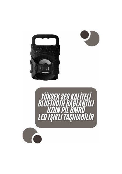 Home Kablosuz Bluetooth Hoparlör Ses Bombası Rgb Işıklı Taşınabilir Yüksek Ses Kaliteli