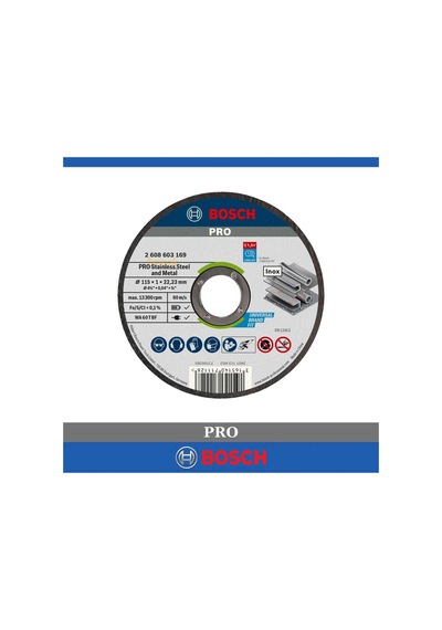 Pro 115x1 Mm Paslanmaz Ve Metal Kesme Taşı 25 Li Paket 2608603169