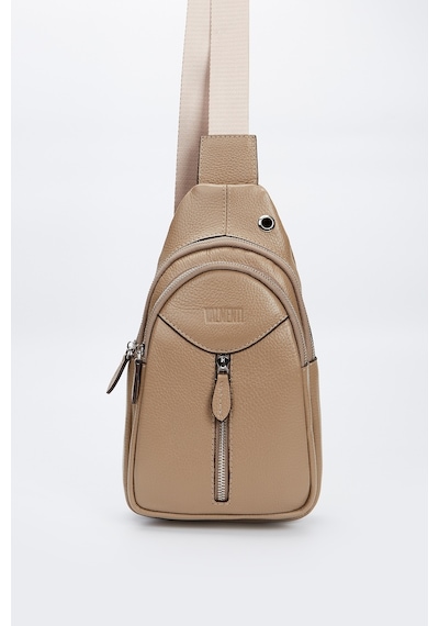 Valmenti Unisex Vizon Hakiki Deri Günlük Çanta 898 1464-val Canta Vizon
