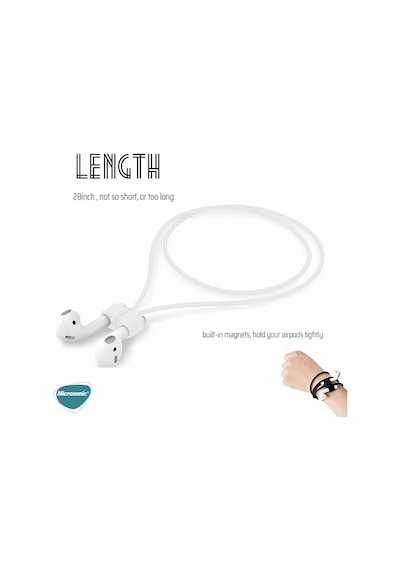 Microsonic Apple Uyumlu AirPods Pro Manyetik Mıknatıslı Kulaklık İpi