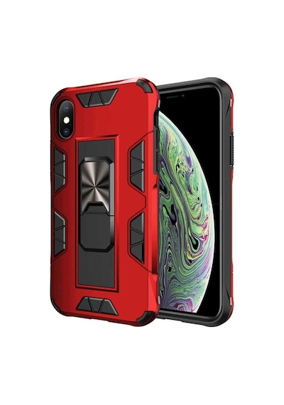 Apple Uyumlu iPhone Xs Max 6.5 Kılıf Zore Volve Kapak Kırmızı