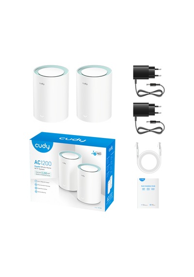 Cudy M1300 2-pack - Ac1200 Wi-fi Gigabit Mesh Solution