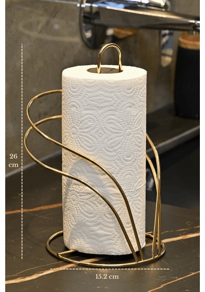 Parlak Altın Kuğu Kağıt Havluluk Rulo Havluluk Peçetelik Mutfak Banyo Paslanmaz Metal