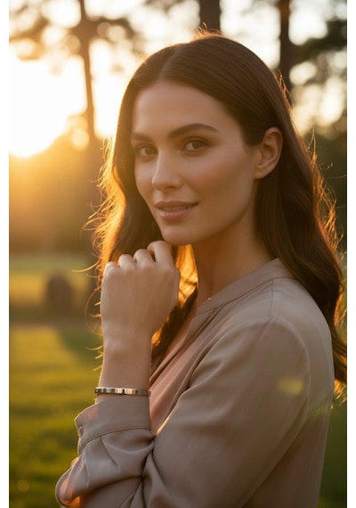 Beyaz Altın Çivili Model Kelepçe