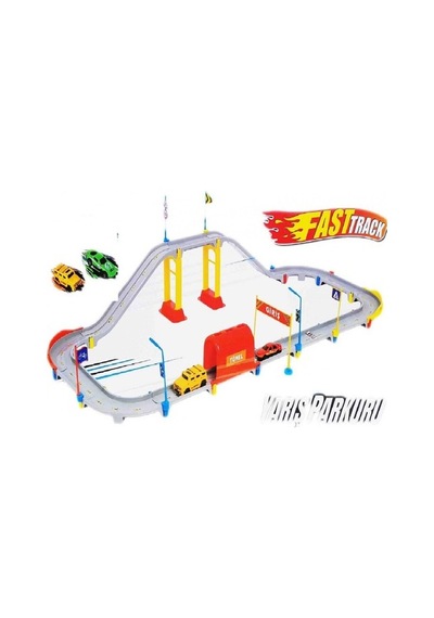 Erdem Toys Garaj Otopark Yarış Seti Metal Arabalı (54 Parça)