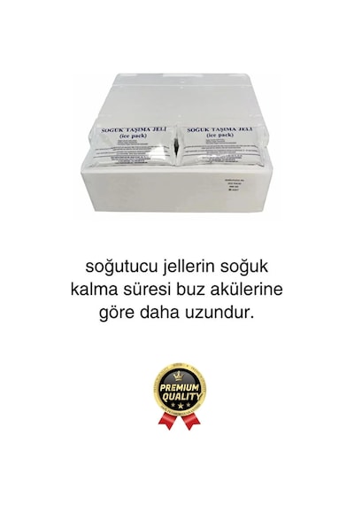 Premium Güvenli Dayanıklı Malzeme Yolculuk Seyahat Yiyecek Soğutucu Jel Poşet Buz Aküsü 480gr 5 Adet Çok Renkli