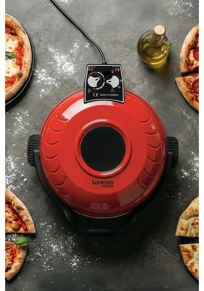 Lorenzo Pietra 12in1 Pizza Makinesi Lahmacun Tandır Ekmeği Bazlama Ve Fırın Yemekleri + Tepsi