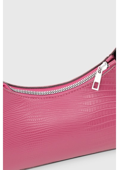 Housebags Std Kadın Lizard Pembe Baguette Çanta 195 Klasik Lizard Pembe