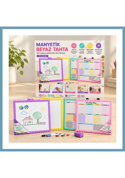 Bezos Manyetik Yazı Tahtası Mbt06 Çok Renkli