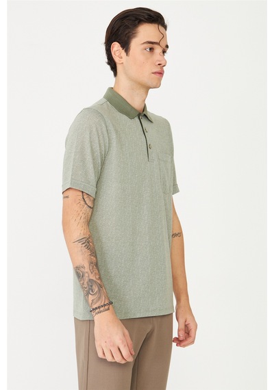 Haki Polo Yaka T-shirt Haki