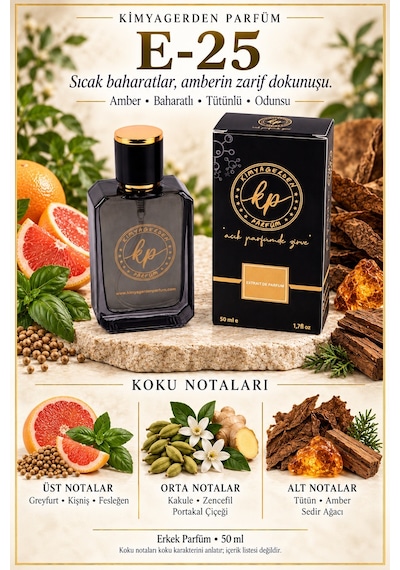 KP E-25 Erkek Parfüm EDP 50 ML