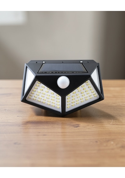 Güneş Enerjili Bahçe Lambası 100 Led Bahçe Aydınlatma Çok Renkli