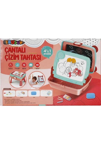 S01004724 Eds Doodle Çantalı 4in 1 Tahtası -sun