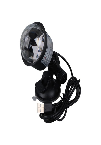 Rgb Led Disko Topu Usb Şarjlı Projeksiyon Işığı 360 Döner Renkli Parti Atmosfer Lambası