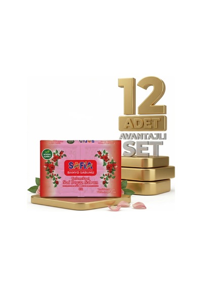 Safia Gül Banyo Sabunu 12x600 Gr