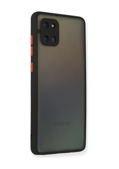 Samsung Galaxy  Uyumlu,  A81 / Note 10 Lite Kılıf Montreal Silikon Kapak - Siyah
