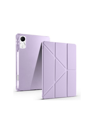 Honor Pad V9 Kılıf Zore Tri Folding Kalem Bölmeli Standlı Kılıf Arka Kapak