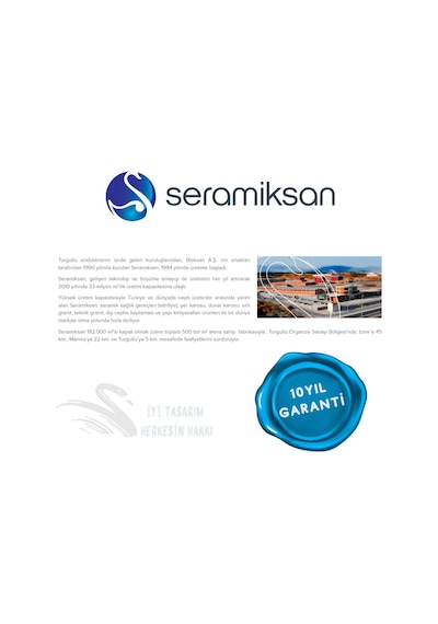 Seramiksan A091030H Bold Kanalsız Duvara Sıfır Klozet Takımı