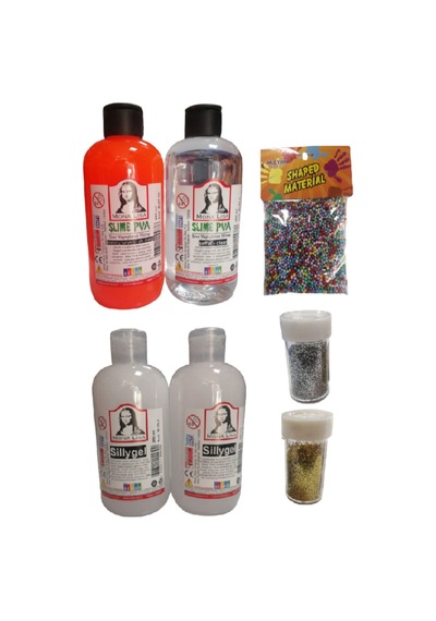 Slime Slaym Yapma Seti 250Ml 4 Adet + Toz Sim 2 Adet + Köpük N11.161