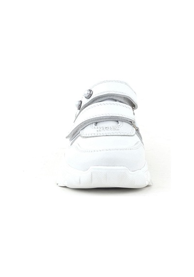 Rakerplus Hakiki Deri Beyaz Taşlı Kız Çocuk Sneakers Ayakkabı Beyaz