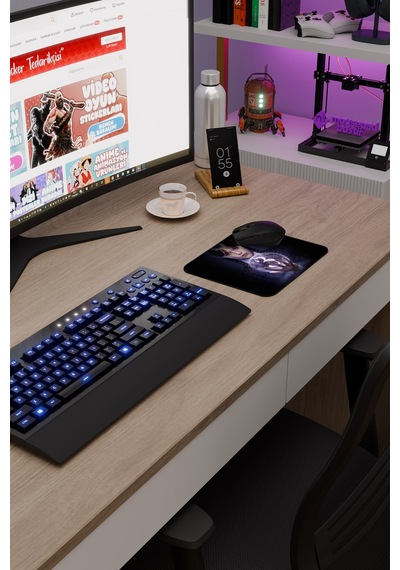 Wednesday V5 22x18 Gaming Kauçuk Kaymaz Taban Mouse Pad Fare Altlığı