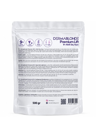 Dermalog Dermablonde Premium Lift 9+ Akıllı Saç Açıcı 500 Gr