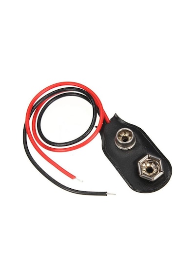 Wozlo 9v Pil Başlığı - Kablolu - 9 Volt Pil Soketi - 9v Pil Yuvası - 5 Adet