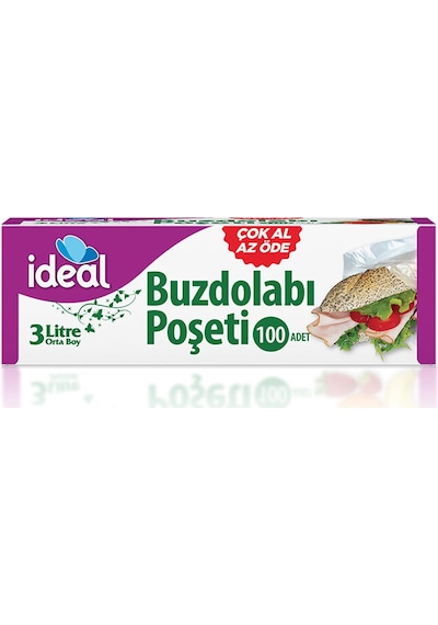 İdeal Buzdolabı Poşeti Orta Boy 100'lü
