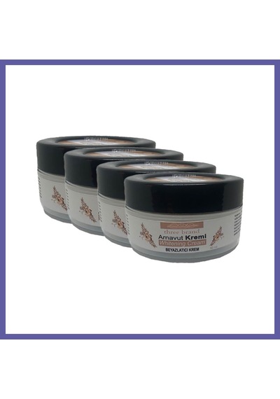 Bezos Three Brand 4lü Adet Arnavut Kremi Whitens Cream Tüm Bölge Aklık Kremi 50 Ml Nıda
