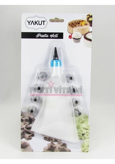 Pasta Süsleme Seti Krema Torbası Ve 9 Farklı Metal Duy 6
