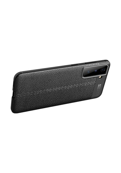 Samsung Uyumlu Galaxy S21 Kılıf Deri Tarzı Niss Silikon Case