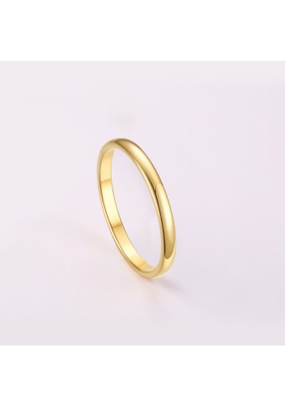 Chavin 2Mm Söz Nişan Gold Ip Kap. Bayan Erkek Çelik Yüzük Eh23Sr Altın