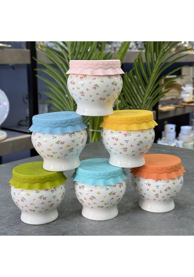 Acar Enjoy Silikon Kapaklı 6 Lı Kavanoz Seti - 150 Ml Diğer