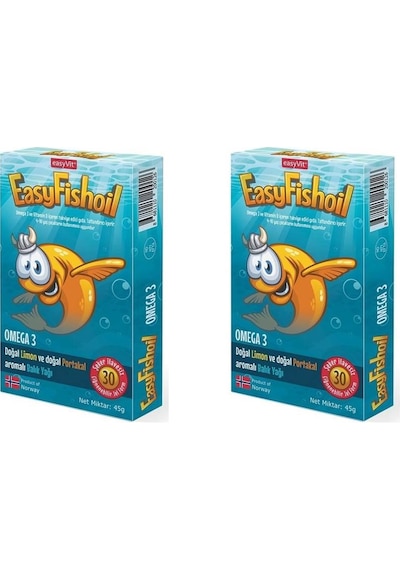 Easyfish Oil Omega 3 30 Tablet Balık Yağı 2 Adet