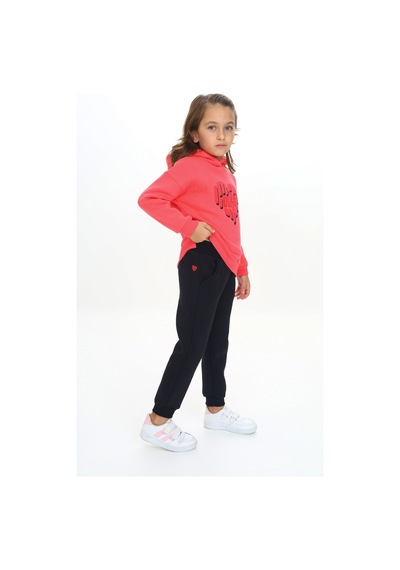 Toontoy Kids Toontoy Kız Çocuk 2'li Takım Baskılı Kapüşonlu Sweatshirt & Beli Paçası Lastikli Jogger Eşofman Altı - Renk Bloklu & 3 İplik Şardonlu Nar Çiçeği Toontoy Kids Toontoy Kız Çocuk 2'li Takım Baskılı Kapüşonlu Sweatshirt & Beli Paçası Lastikli Jogger Eşofman Altı - Renk Bloklu & 3 İplik Şardonlu Nar Çiçeği