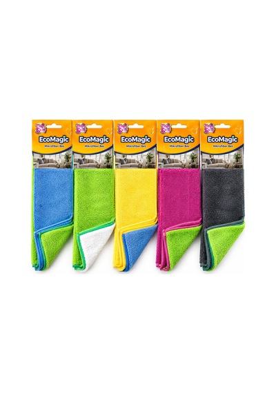 20 Adet 2pcs 50gr Mikrofiber Temizlik Bez 5705 Çok Renkli
