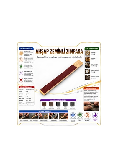 Zeminli Zımpara Fırça & Yüzey İşleme Metalik 400 kum
