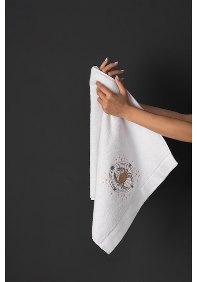 Varol %100 Microcotton Üst Kalite Havlu Seti Burç Nakışlı Yengeç-standart Yengeç Diğer