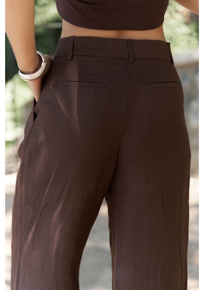 Mai Collection Mai Studios Co. Prasetsah Bağlamalı Kahve Crop Pantolon Takım Kahve Mai Collection Mai Studios Co. Prasetsah Bağlamalı Kahve Crop Pantolon Takım Kahve