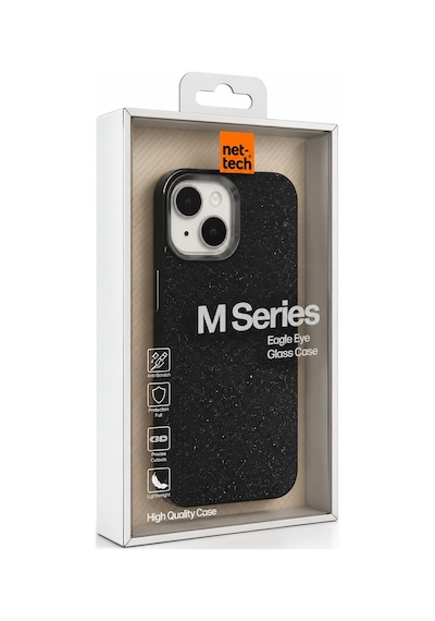 Nettech Apple İphone 13 Uyumlu Nt-n130 Taşlı Seri Arka Koruma Kılıf - Mavi
