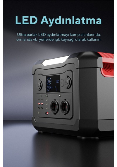 S-Link Ops1200 1200w 300000mah 1080wh Led Lambalı Saf Sinüs Multi