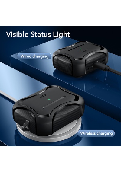 Apple AirPods Uyumlu Pro / Pro 2 Kılıf - Cyber Armor Tough Halolock Magsafe Kılıf