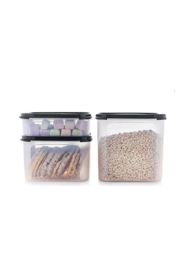 Modüler Set Siyah 3 Lü 1,1 Lt-2,6 Lt-4 Lt Siyah - 110625621 Siyah