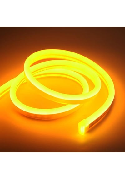 12v Neon Şerit Led Amber Işık