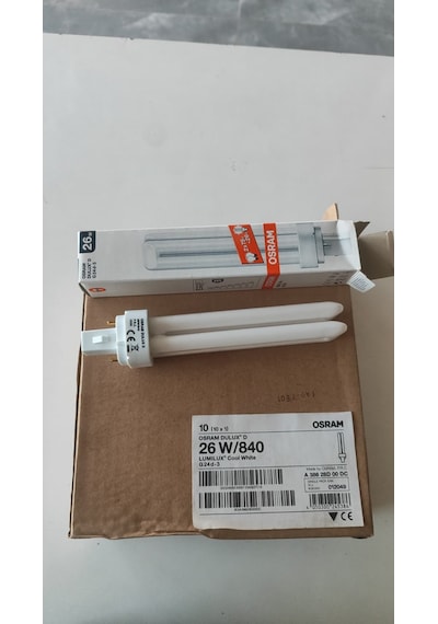 Osram Dulux D 26w/840 G24d-3 Cool White Ilık Beyaz / Doğal Beyaz Ampul