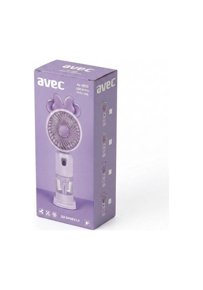 Avec Av-f830 Su Spreyli Ve Figürlü Usb Şarjlı Mini Fan